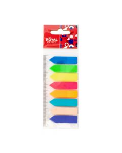 Separador adhesivo con regla 200und multicolor