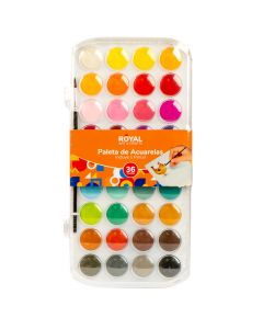 Pintura acuarela con pincel 36 colores