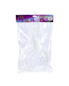 Colador plástico 5pzas blanco