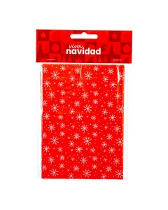 Papel seda navideño rojo