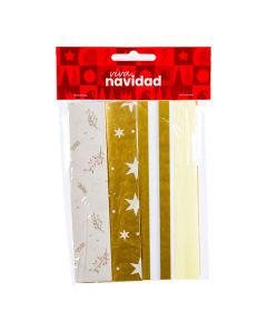 Papel seda ramas y estrellas