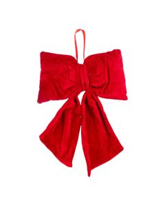 Lazo navideño afelpado vino