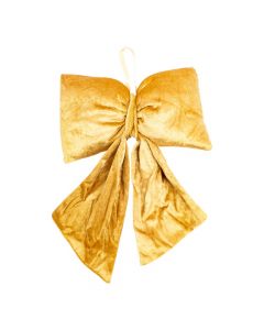 Lazo navideño afelpado beige