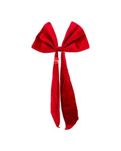Lazo navideño afelpado vino