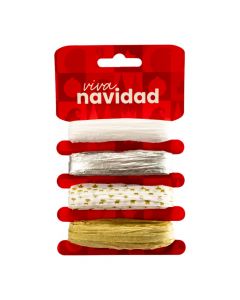 Cinta papel estampado navideña