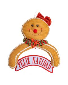Peluche colgante galleta navideña