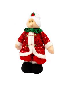 Señora Claus afelpada plegable