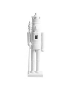 Cascanueces decorativo blanco