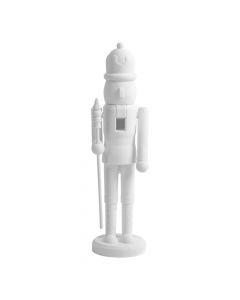 Cascanueces decorativo blanco