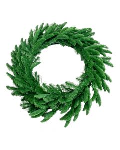 Corona artificial navideña 50cm verde