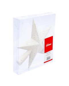Estrella navideña para árbol 20cm blanco