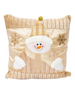Cojín muñeco nieve afelpado