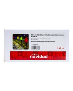 Estaca solar navideña
