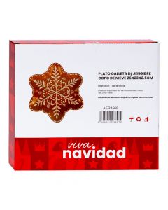 Plato cerámica diseño navideño