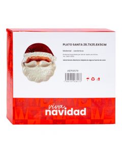 Bandeja figura Santa navideña