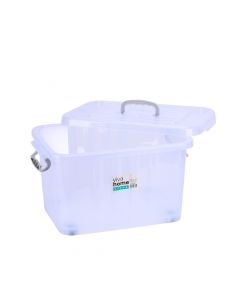 Caja plástica con ruedas 30L