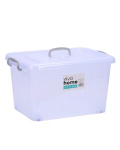 Caja organizadora con asa y ruedas 45l 