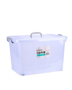 Caja organizadora con asa y ruedas 110l