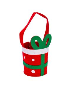 Canasta navideña con relieve