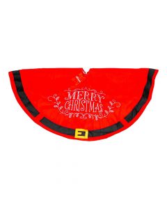Pie árbol bordado navideño