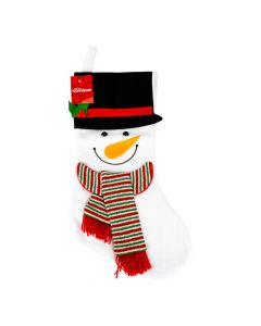 Bota navideña con muñeco