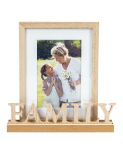 Portaretrato madera family beige