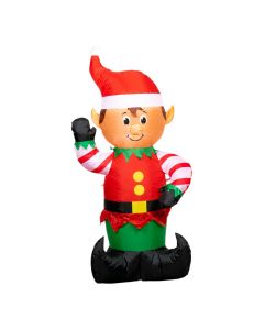 Inflable elfo navideño