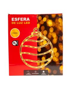 Figura luminosa esfera navideña