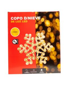 Figura luminosa navideña copo nieve
