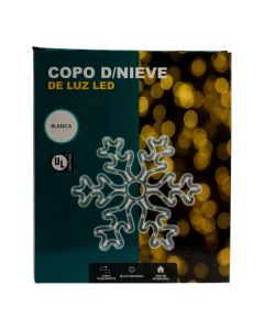 Figura luminosa navideña copo nieve