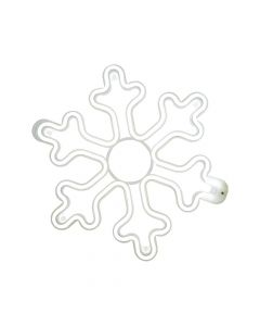 Figura luminosa navideña copo nieve 
