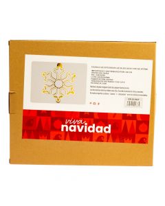 Figura luminosa navideña copo nieve 