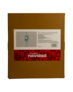 Estrella luminosa navideña con luz blanca