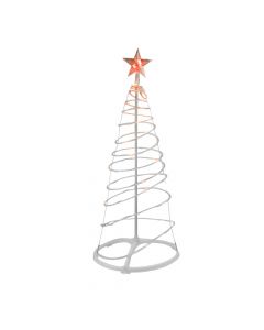Árbol espiral LED multicolor