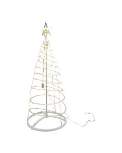 Árbol espiral LED cálido 12m