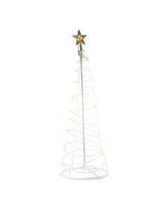 Árbol espiral LED cálida