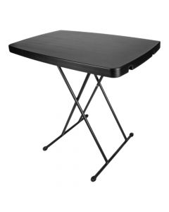 Mesa plegable metal ajustable negro