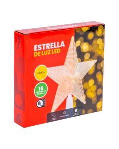 Estrella para árbol luz cálida 