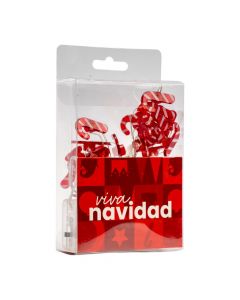 Luz cálida bastón navideño
