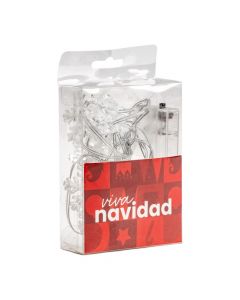 Luz cálida navideña copo nieve