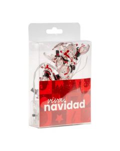 Luz cálida navideña muñeco nieve