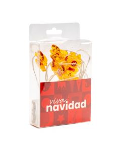 Luz cálida navideña galleta jengibre