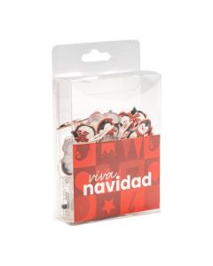 Luz cálida navideña pingüinos