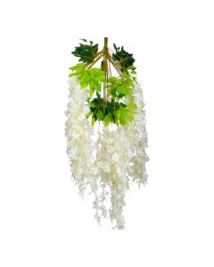 Flor liana colgante blanco