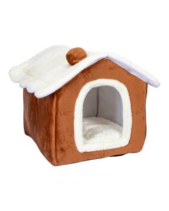 Cama mascota casa afelpada