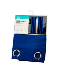 Cortina relieve azul