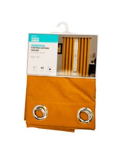 Cortina dorado mostaza