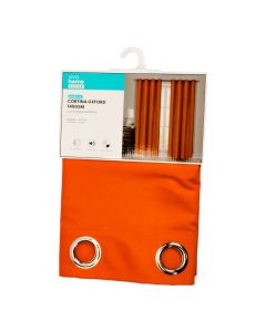 Cortina naranja vibrante