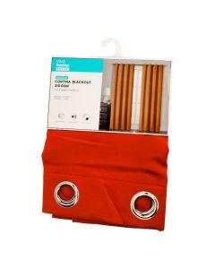 Cortina blackout naranja