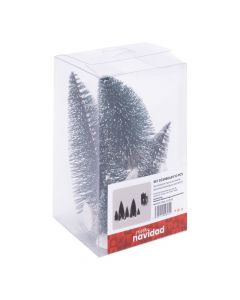 Árboles nevados decorativos navideños
